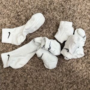 6 pair Nike Men's White Socks